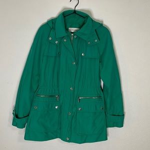 Calvin Klein aqua trench coat